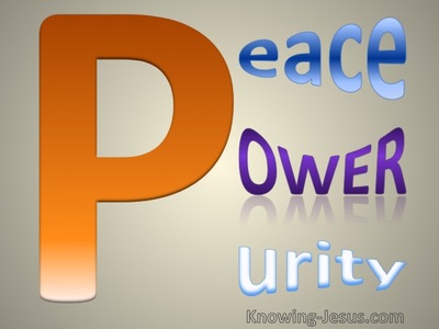 Peace Power Purity (devotional) (orange)